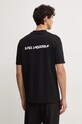 Îmbrăcăminte Karl Lagerfeld tricou din bumbac 544225.755442 negru