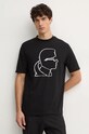 Karl Lagerfeld tricou din bumbac negru 544225.755442