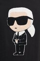 Bavlněné tričko Karl Lagerfeld 544250.755075 černá
