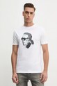 Хлопковая футболка Karl Lagerfeld хлопок белый 544242.755060