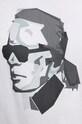 Хлопковая футболка Karl Lagerfeld 544242.755060 белый