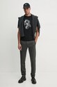 Karl Lagerfeld tricou din bumbac 544242.755060 negru AW24