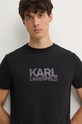 Бавовняна футболка Karl Lagerfeld чорний 544252.755077