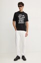 Хлопковая футболка Karl Lagerfeld 544225.755443 чёрный AW24