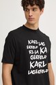Хлопковая футболка Karl Lagerfeld чёрный 544225.755443