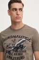 Aeronautica Militare tricou din bumbac verde TS2343J634
