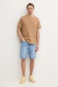 Michael Kors tricou din bumbac CF4529H1V2 verde SS25