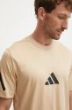 adidas t-shirt in cotone ZNE beige JF2453