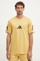 Бавовняна футболка adidas ZNE бавовна жовтий JF2458