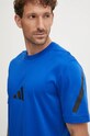 Бавовняна футболка adidas ZNE блакитний JF6543