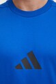 Бавовняна футболка adidas ZNE JF6543 блакитний
