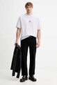 Βαμβακερό μπλουζάκι HUGO 50521269 μωβ AW24