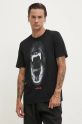 HUGO t-shirt in cotone nero 50523979