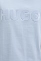 Βαμβακερό μπλουζάκι HUGO Bashinah 50525765 μπλε