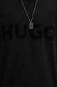 Хлопковая футболка HUGO 50525765 чёрный
