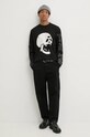 Хлопковый лонгслив HUGO 50527799 чёрный AW24