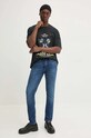 HUGO tricou din bumbac 50530090 negru AW24