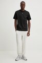 HUGO tricou din bumbac 50521438 negru AW24