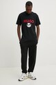 Бавовняна футболка HUGO 50537986 чорний AW24