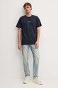 G-Star tricou din bumbac D25677.C336 bleumarin AW24