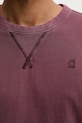 G-Star Raw t-shirt bawełniany D24449.2653 bordowy
