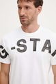 G-Star t-shirt bawełniany biały D25533.C336