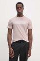 Bavlněné tričko Calvin Klein růžová K10K113590