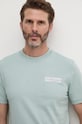 Calvin Klein tricou din bumbac turcoaz K10K113594