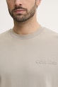 Pamučna majica Calvin Klein K10K113737 bež