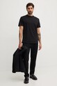 Хлопковая футболка Calvin Klein K10K113737 чёрный AW24