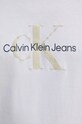Bavlněné tričko Calvin Klein Jeans bílá J30J326863