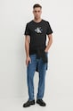Calvin Klein Jeans t-shirt bawełniany J30J326863 czarny AW24