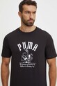Puma tricou din bumbac negru 628003