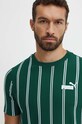 Хлопковая футболка Puma зелёный 681862
