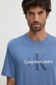 Одяг Бавовняна футболка Calvin Klein Jeans 00040EM286 блакитний