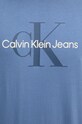 Бавовняна футболка Calvin Klein Jeans блакитний 00040EM286