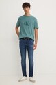 Бавовняна футболка Calvin Klein Jeans J30J326158 бірюзовий NC24
