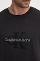 Памучна тениска Calvin Klein Jeans J30J326158 черен