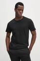 Памучна тениска Calvin Klein Jeans черен J30J326159
