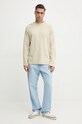 Хлопковый лонгслив Calvin Klein Jeans J30J326450 бежевый AW24