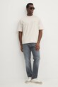 Бавовняна футболка Calvin Klein Jeans J30J326458 бежевий AW24