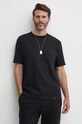 Tričko Calvin Klein Jeans s elastanem černá J30J326681