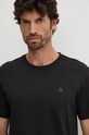 Дрехи Памучна тениска Calvin Klein Jeans J30J326866 черен