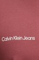 Bavlněné tričko Calvin Klein Jeans J30J326867 burgundské