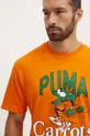 Бавовняна футболка Puma PUMA X CARROTS Graphic Tee помаранчевий 627443