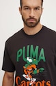 Бавовняна футболка Puma PUMA X CARROTS Graphic Tee чорний 627443