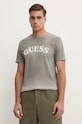 Хлопковая футболка Guess хлопок серый M4BI04.K9RM1