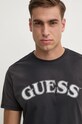 Хлопковая футболка Guess чёрный M4BI04.K9RM1