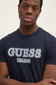 Guess tricou din bumbac bleumarin M4BI45.I3Z14