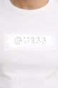 Βαμβακερό μπλουζάκι Guess M4BI61.K9RM1 λευκό